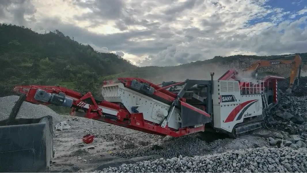 Мобильная конусная дробилка SANY SC11RH7