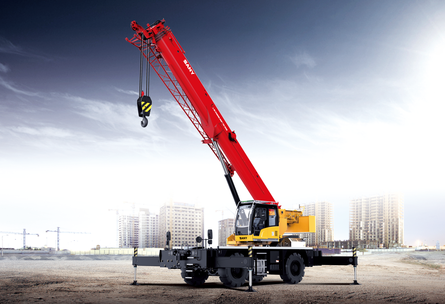 Короткобазный кран SANY SRC900T